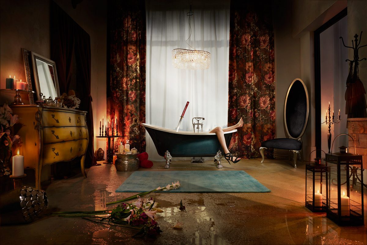 interior design online campaign murder bathroom photography berlin